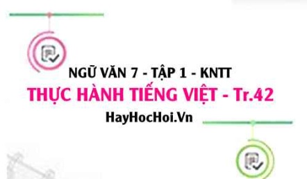 Soạn bài Thực hành tiếng Việt trang 42 lớp 7 Kết nối tri thức tập 1